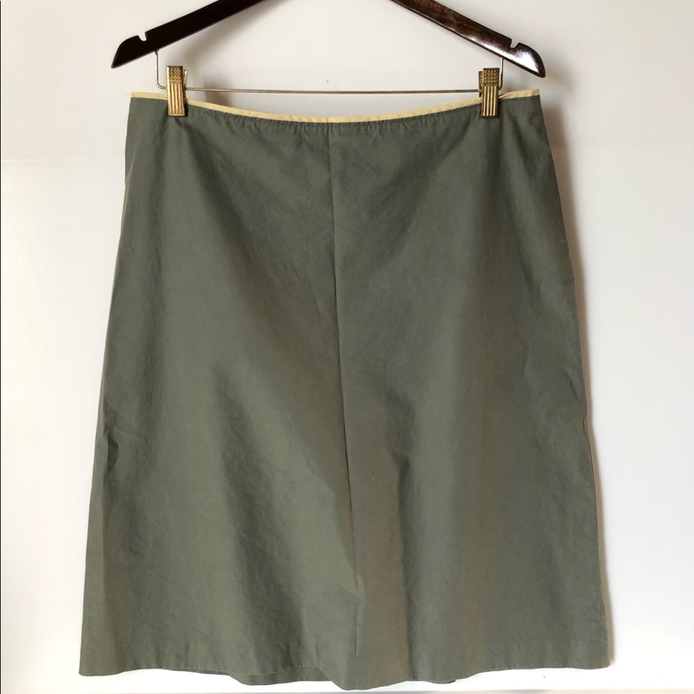 Banana Republic A-Line Cotton Percale Skirt